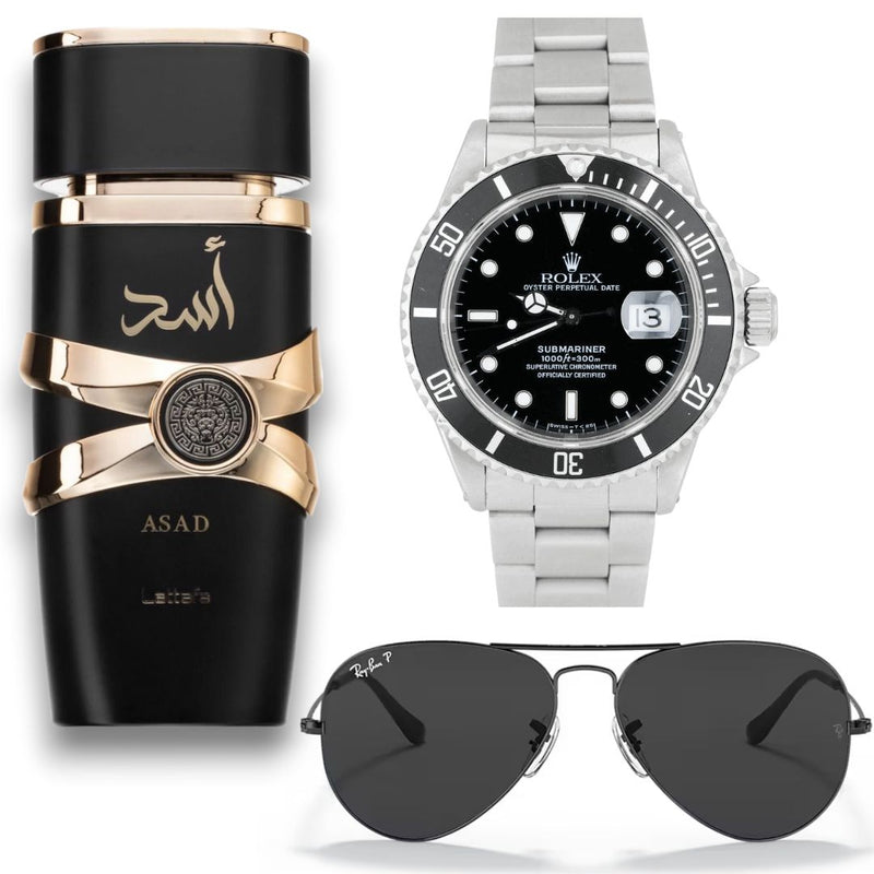 ASAD+ROLEXPLATANEGRO+GAFASRAYBAN