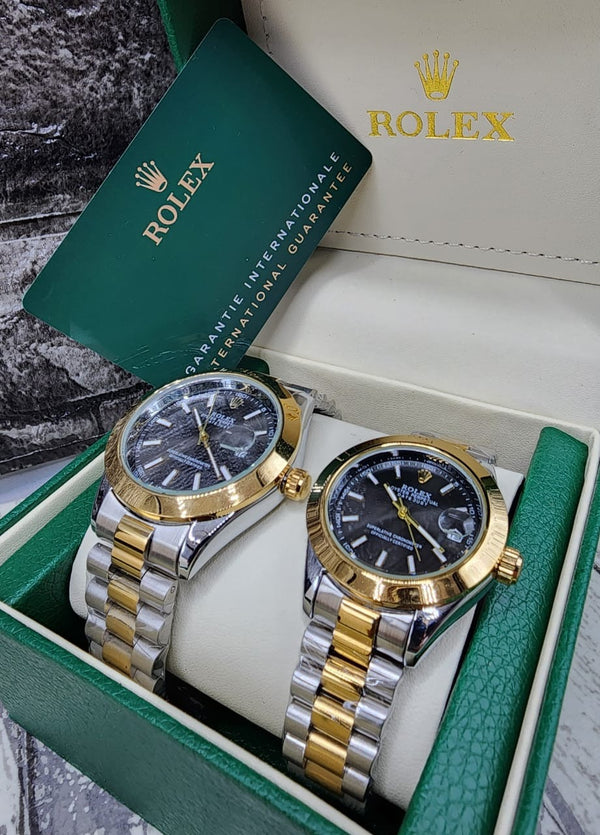 COMBO PAREJA RELOJ ROLEX PRESIDENCIAL