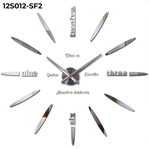 RP-ZH12S012-F2 RELOJ ADHESIVO+FRASE HIST